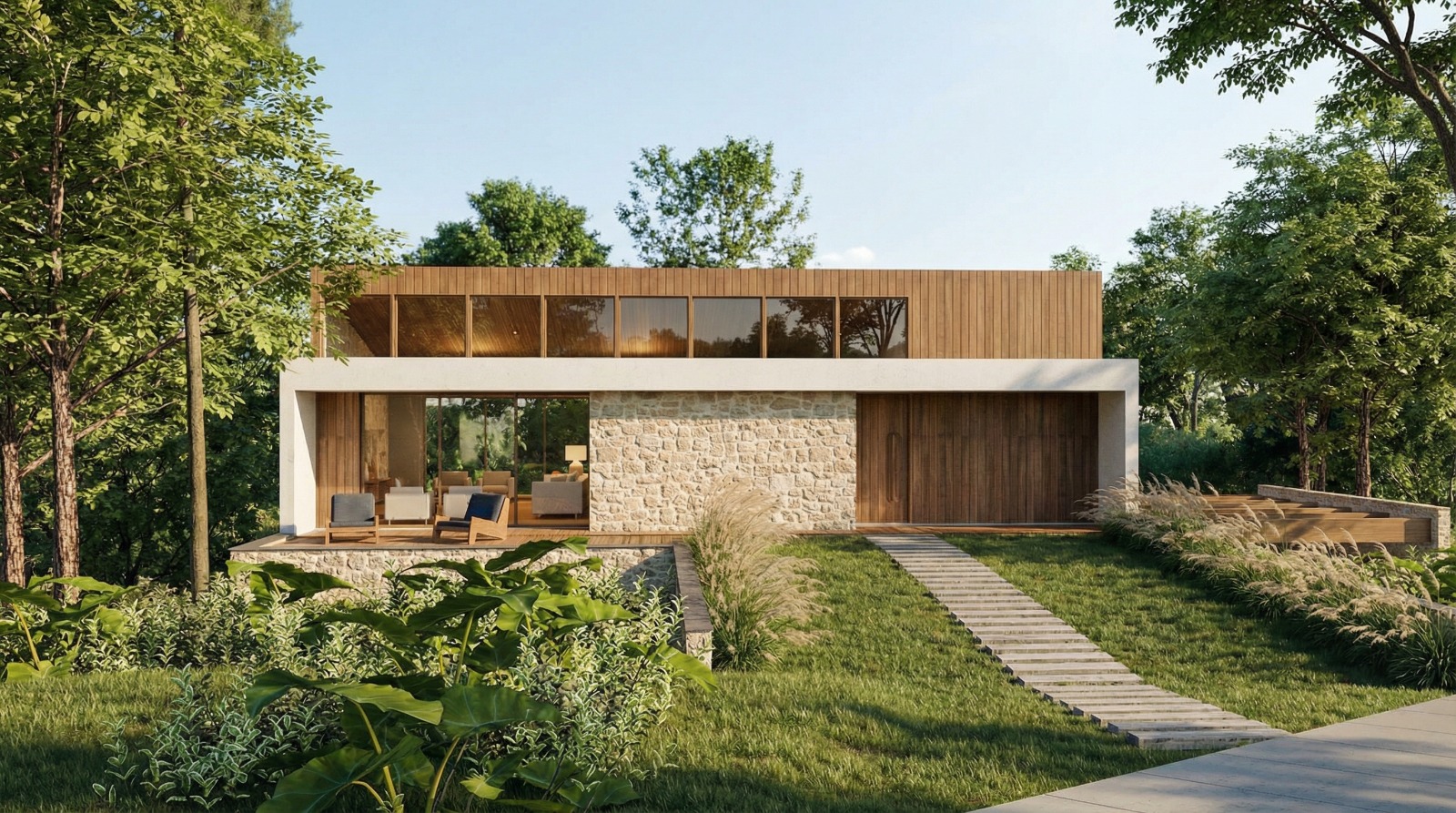 Casa em meio à mata na Praia da Silveira